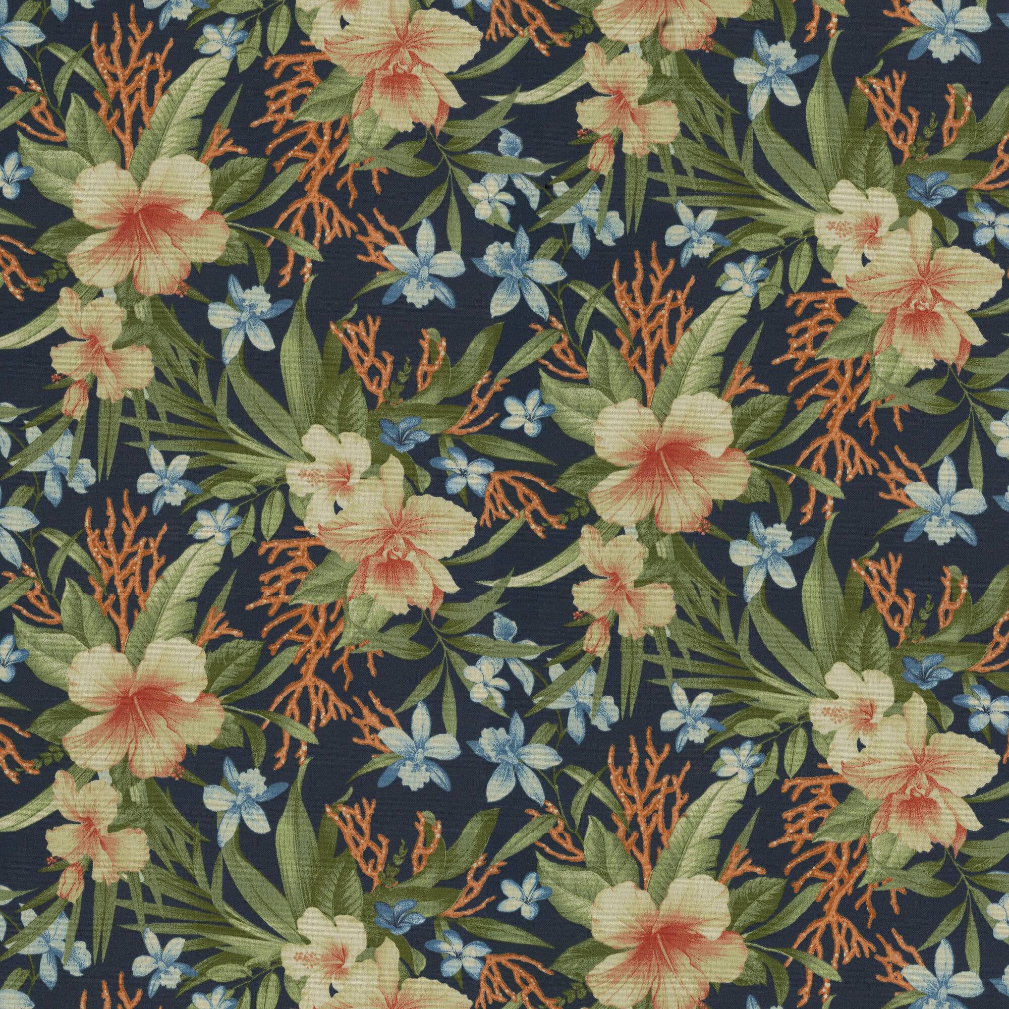 Tommy Bahama Ink Fleur Mar Outdoor Fabric